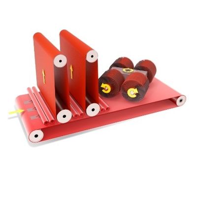 Ejon YZ1000SS Double Belt 4 Rollers Automatic Metal Plane Polishing Machine Low Powe