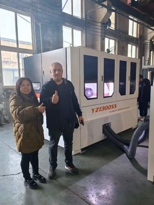 47kW Ejon YZ1300SS Dual Motors Inverter Control Deburr Equipment Industry Panel Sheet Metal Automatic Sanding Steel Polishing Machine