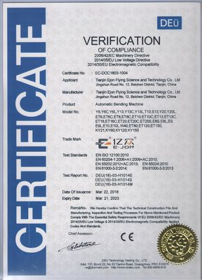 CE Certified EJON W40 3mm Aluminum Bending Machine with 4 SERVO Axis Control System