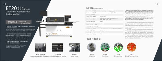 CE Certified Multifunctional Aluminium Alloy Channel Letter Bending Machine from EJON