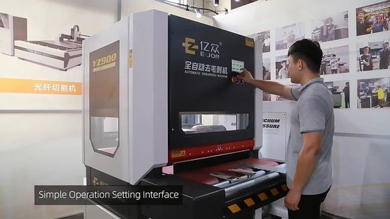 Alternating Speed 0-35r/Min Automatic Deburring Machine For Laser Cutting Parts
