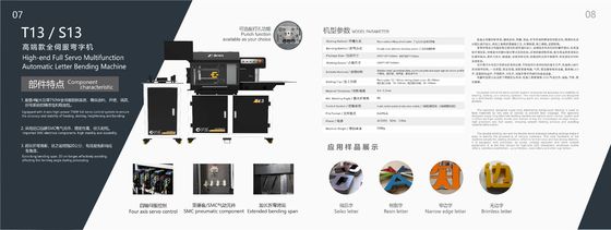 Versatile T13 3D Letter Sign Making Machine For Aluminium Alloy Letters